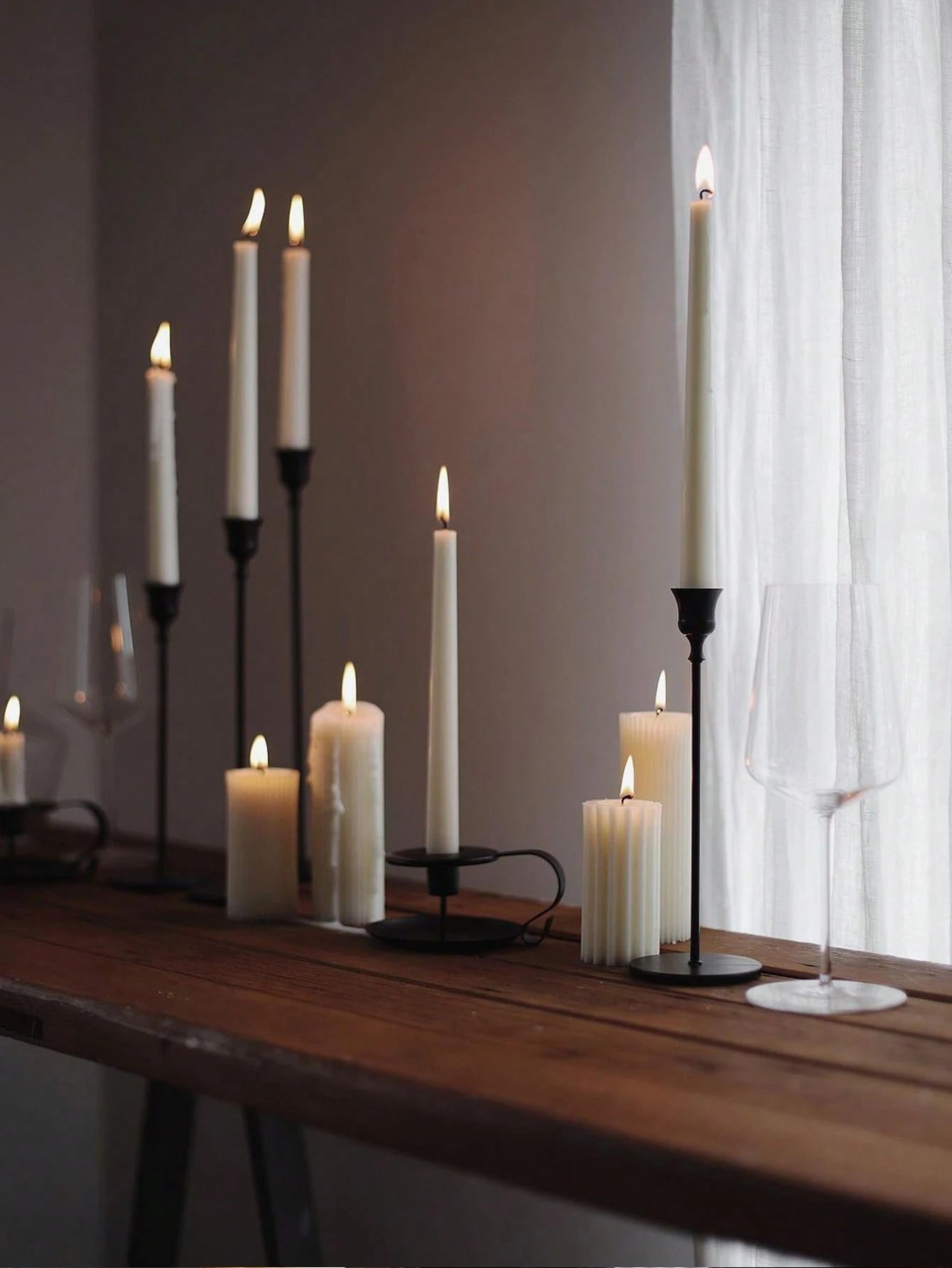 Elegant Black Candlestick